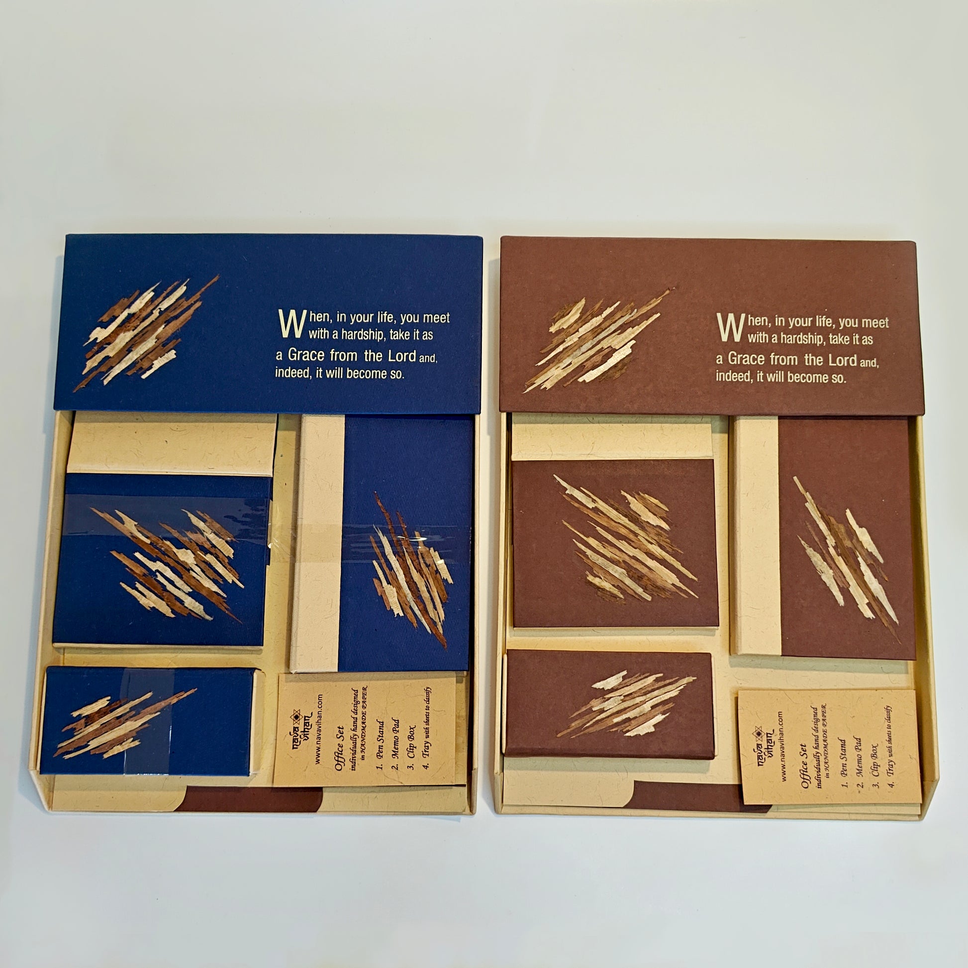 handmade paper office organizer