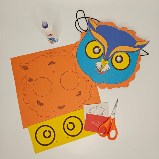 Make Your Own Owl Mask for Kids
