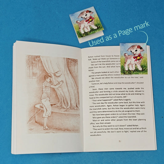 Cute animal bookmark
