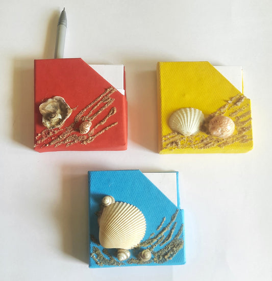 handmade paper crafted eco friendly fridge magnets