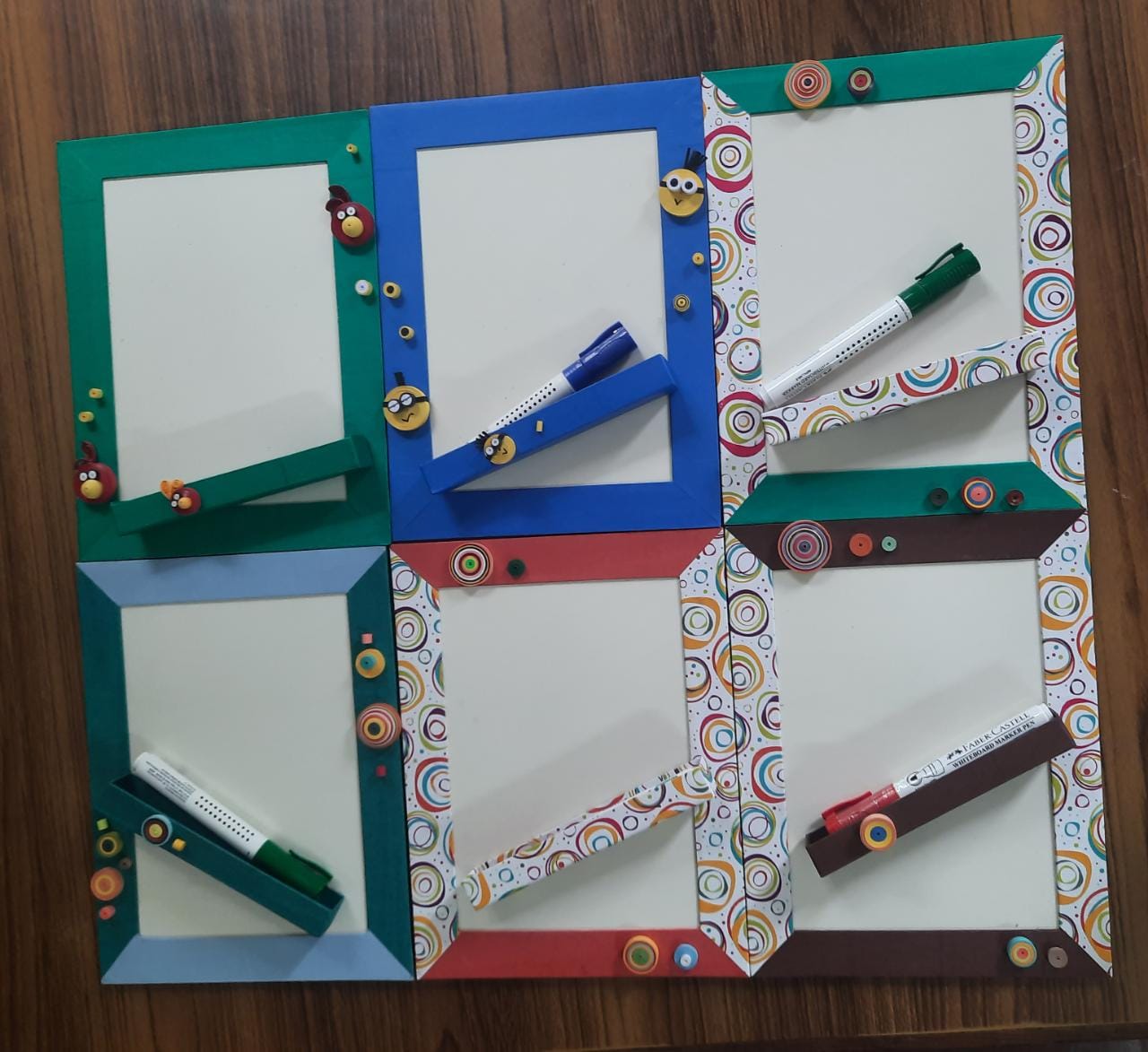 Magnetic Writing Board with Hand Quilled Designs - Remind Me