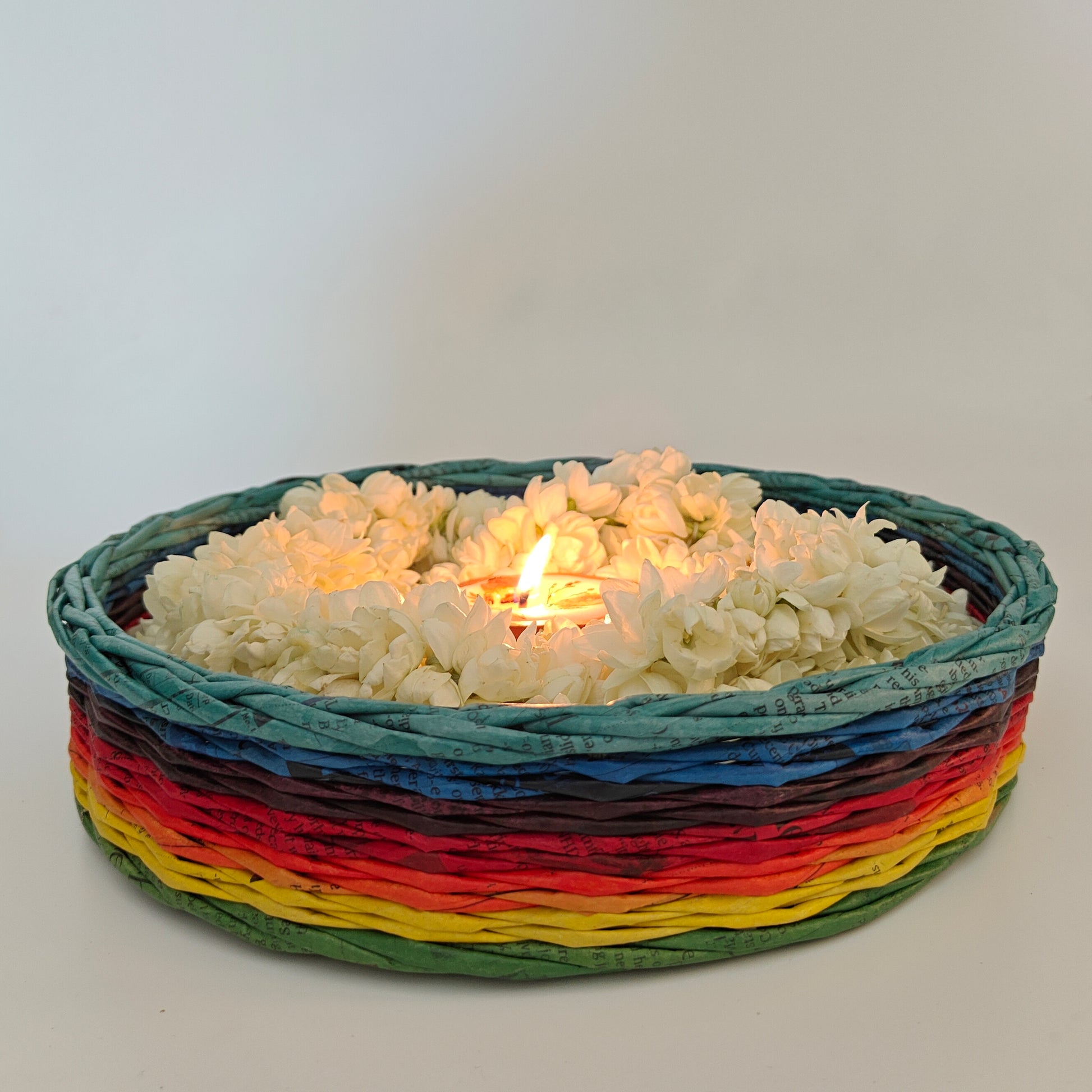 bespoke varicoloured braided trays for all occasions