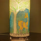 hand-painted table lamp by navavihan puducherry