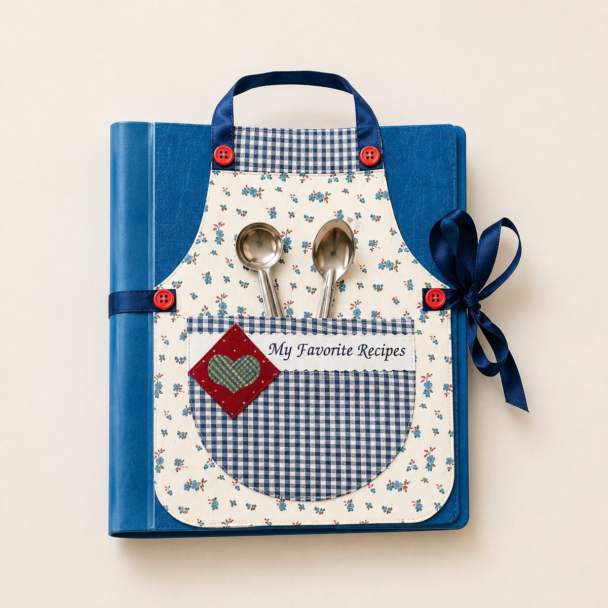 Kitchen Stories - Colorful Fabric Art Recipe Binder