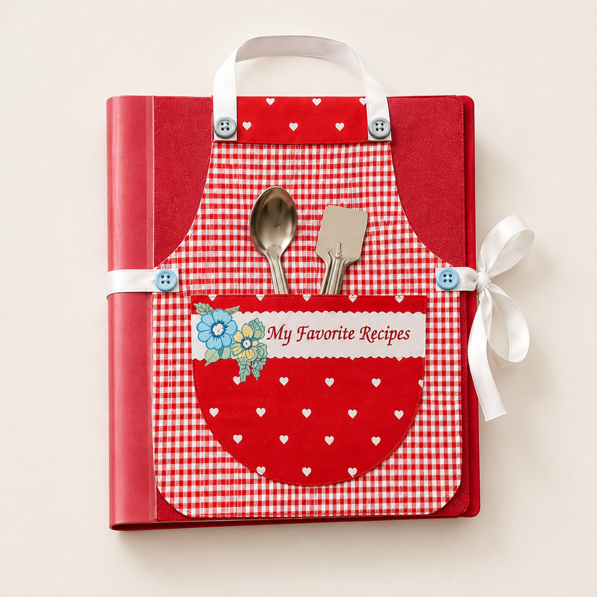 Kitchen Stories - Colorful Fabric Art Recipe Binder