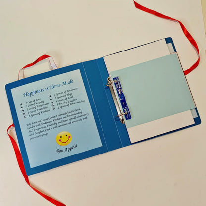 Kitchen Stories - Colorful Fabric Art Recipe Binder