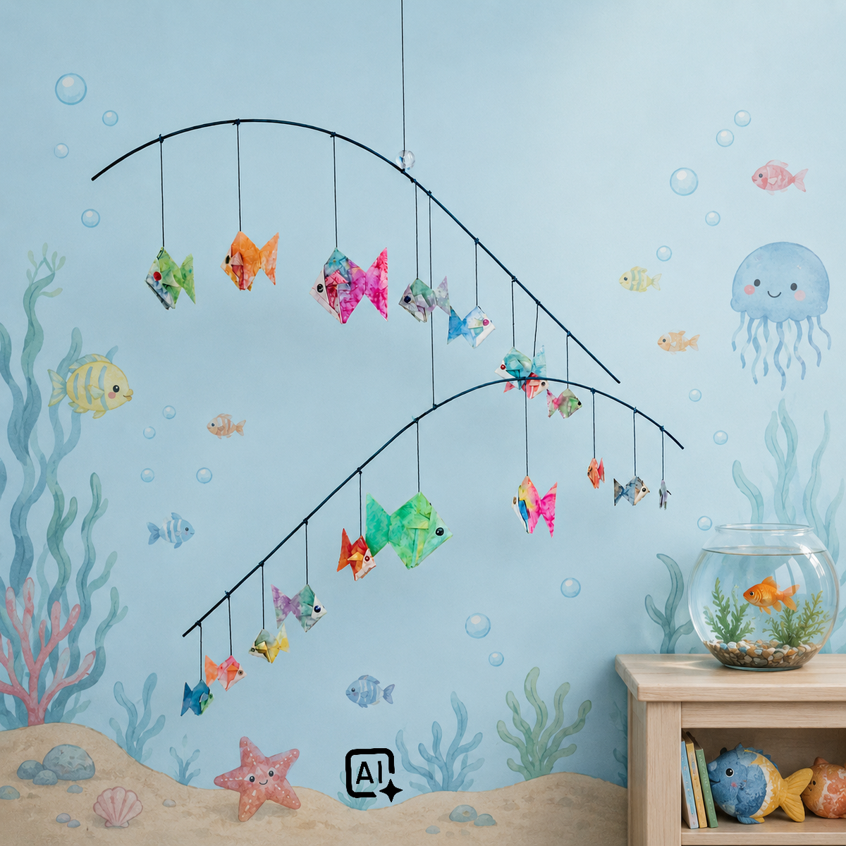 Decor Fish Mobile Room