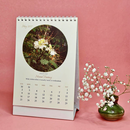 Flowers Desk Calendar 2027  by Sri Aurobindo Ashram
