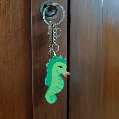 Whimsy Multicolor Key Chains With Fun Design Handcrafted From Eco-Pulp