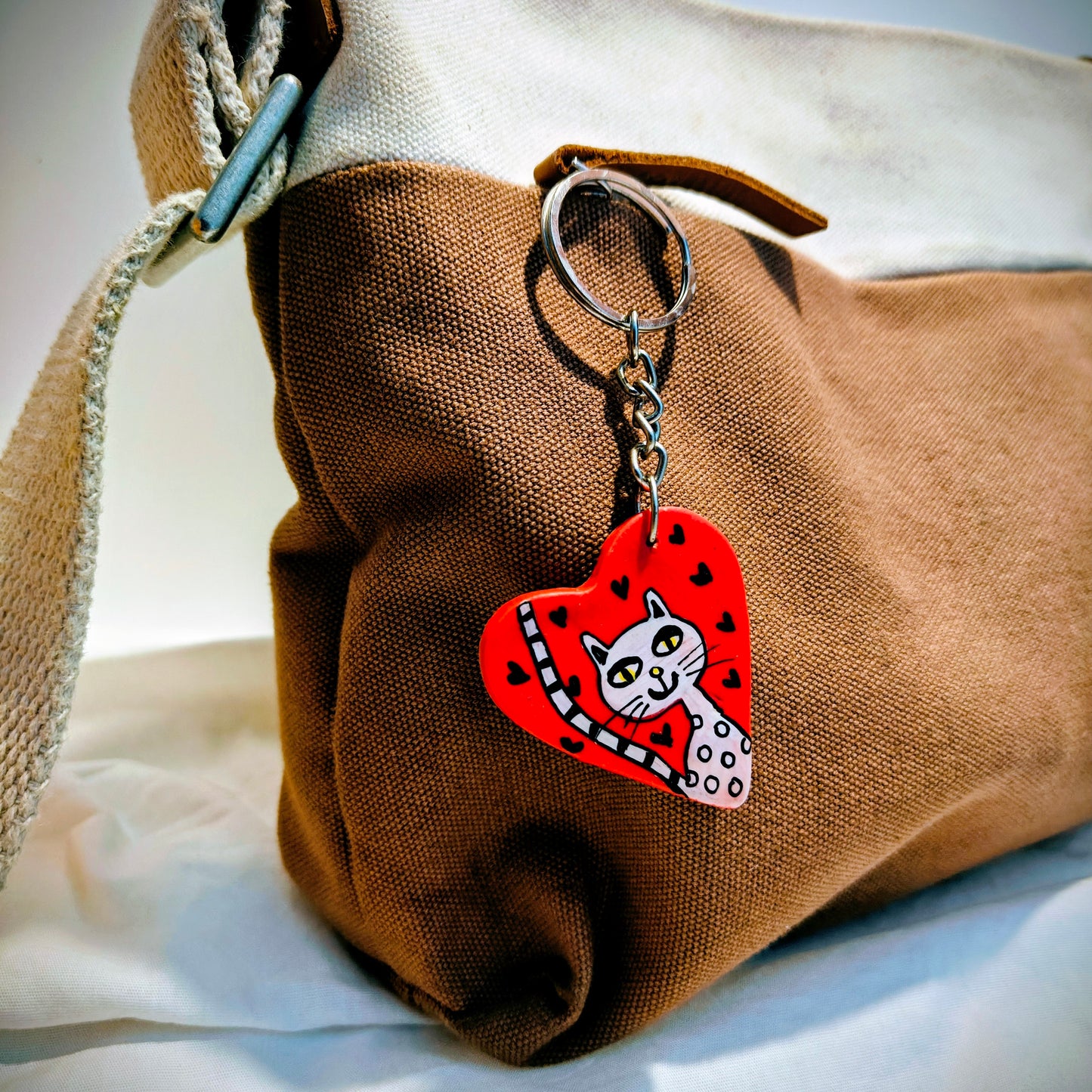 Whimsy Multicolor Key Chains With Fun Design Handcrafted From Eco-Pulp