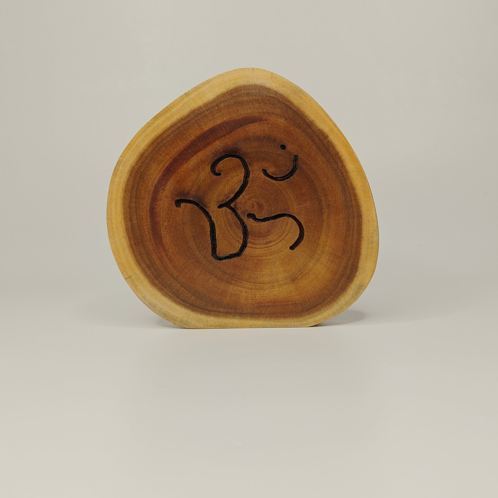 Om Wood Art Handmade Natural