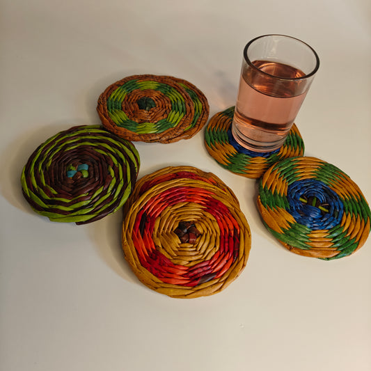 environmental friendly coasters set by navavihan pondicherry