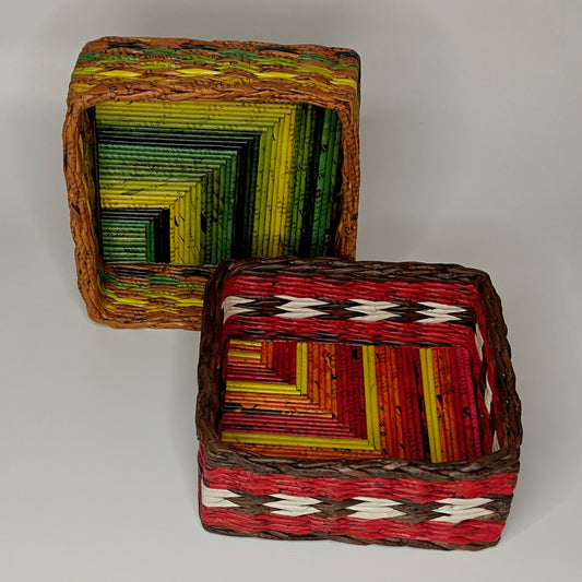 upcycled newspaper creative craft by navavihan puducherry