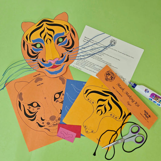tiger mask art and craft activity set for children