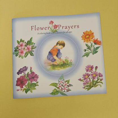 children's coloring book titled 'Flower Prayers' 
