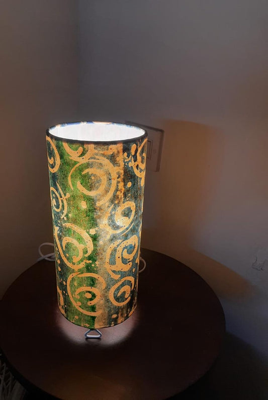 Medium Sized Hand Painted Batik Table Lamp