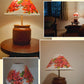 Hand Painted Lamp Shade with Ceramic Base