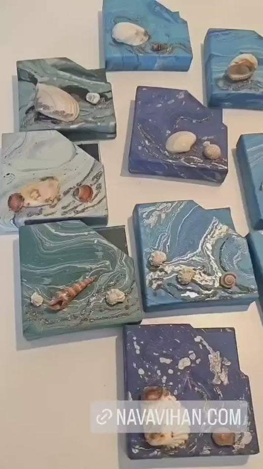 handmade paper crafted eco friendly fridge magnets