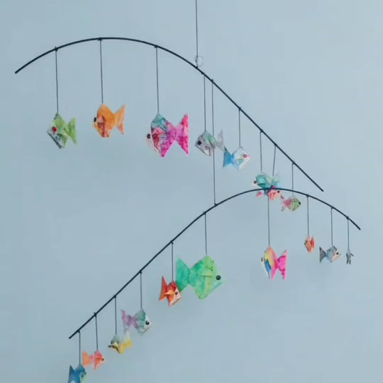 hanging fish mobile video by navavihan a unit of sri aurobindo ashram pondicherry