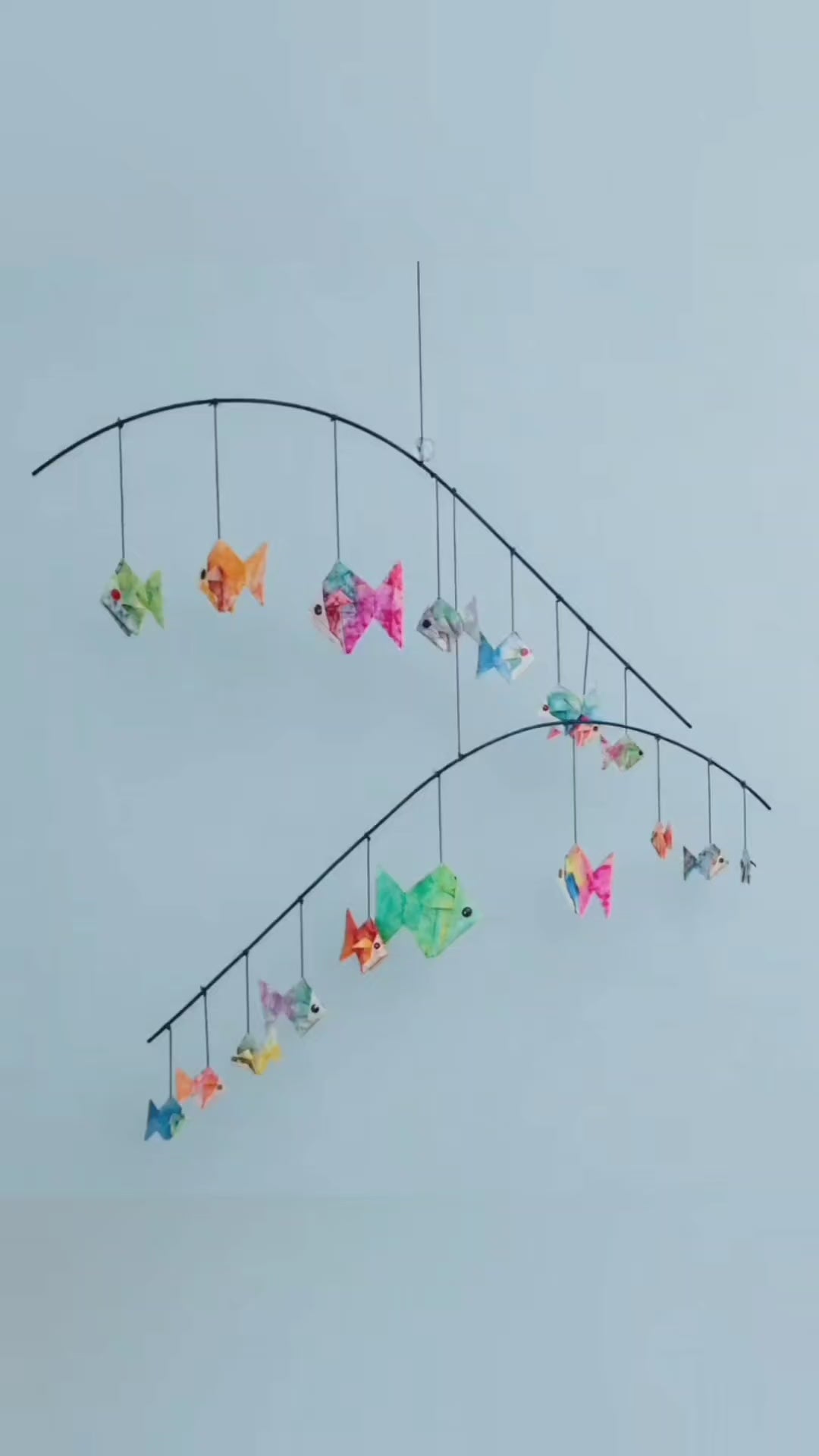 hanging fish mobile video by navavihan a unit of sri aurobindo ashram pondicherry