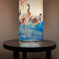 Graceful Cranes Hand-painted Table Lamp