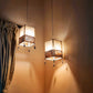Hanging Lampshade with Natural Coconut Mesh