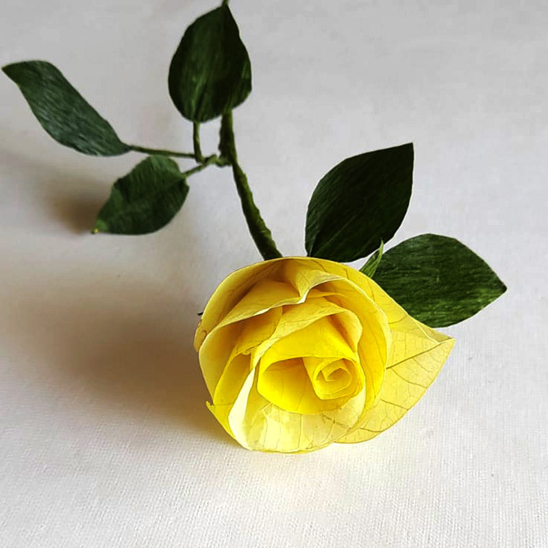 Flower Stalks - Handcrafted Lovely Roses in beautiful shades of Yellow