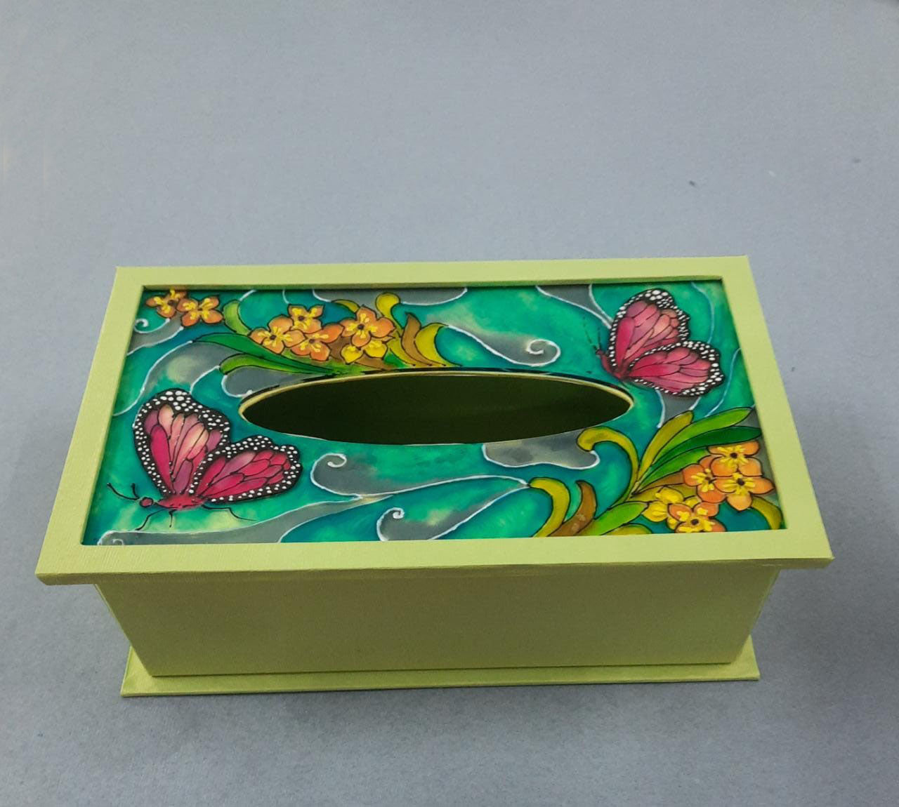 Tissue Paper Box Holder made with Handmade Paper