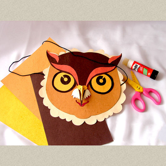 Owl Mask - A DIY Art and Craft Kit for Children of Ages 7 & above