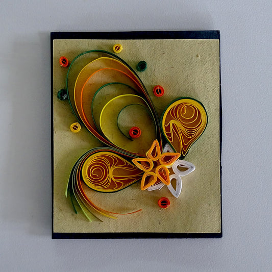 Magnetic Décor with Quilled Floral Design - 2