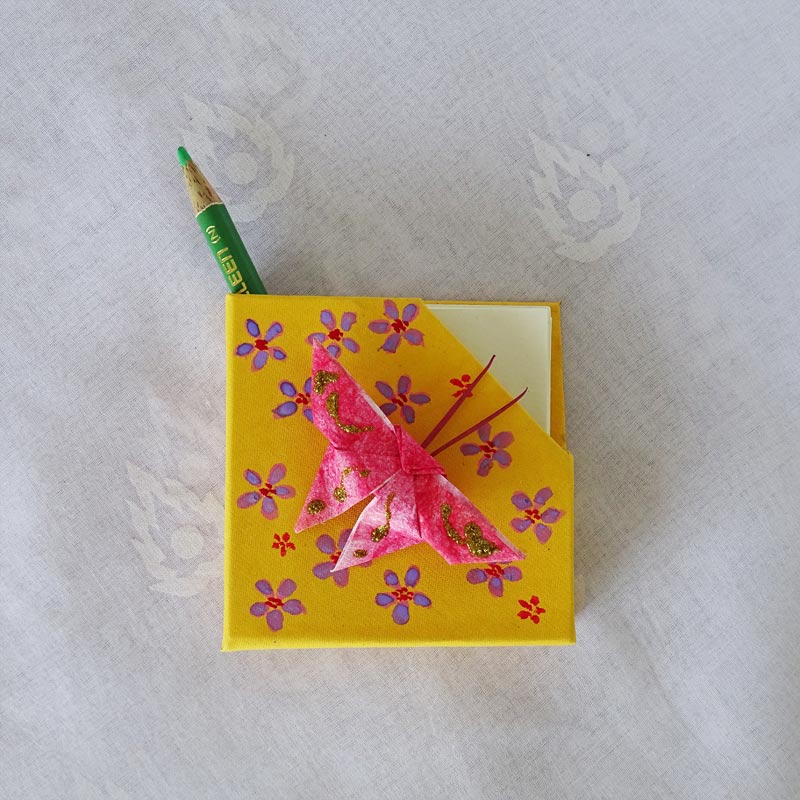Magnet Chit Holder - Butterfly - Yellow