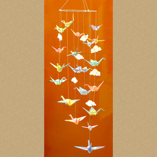 Paper bird home decor/ Origami bird hanging 