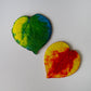 Coasters (Set of 6)  for Dining/Kitchen - Heart Shaped and Handcrafted with Paper Pulp