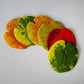 Coasters (Set of 6)  for Dining/Kitchen - Shaped with Lily Leaves in Paper Pulp