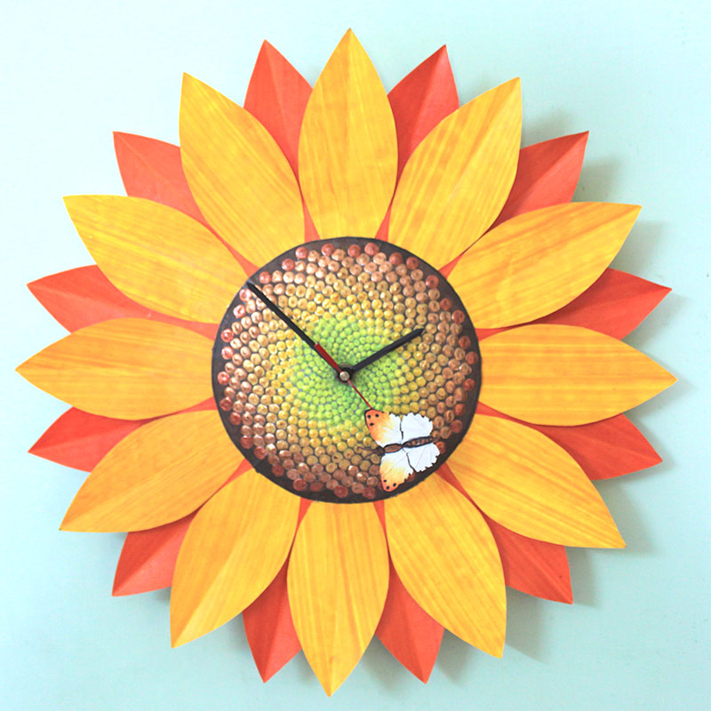 sunflower-clock