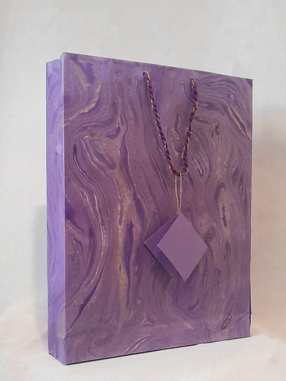 Hand Crafted Marbled Paper Large Gift Bags