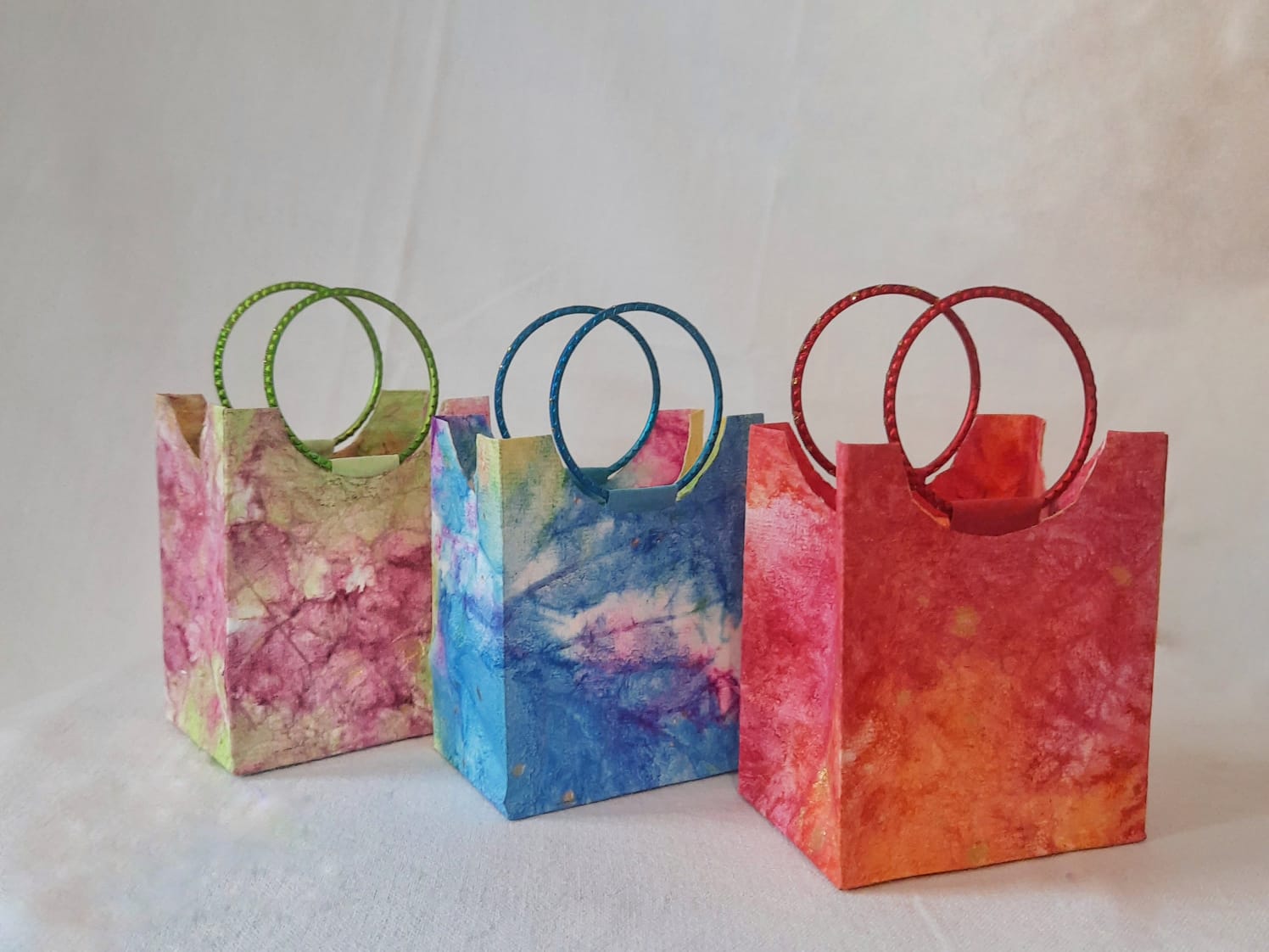 SATYAM KRAFT Small Paper Bag Goodie Bags With Handle Gift Paper bag, C —  satyamkraft