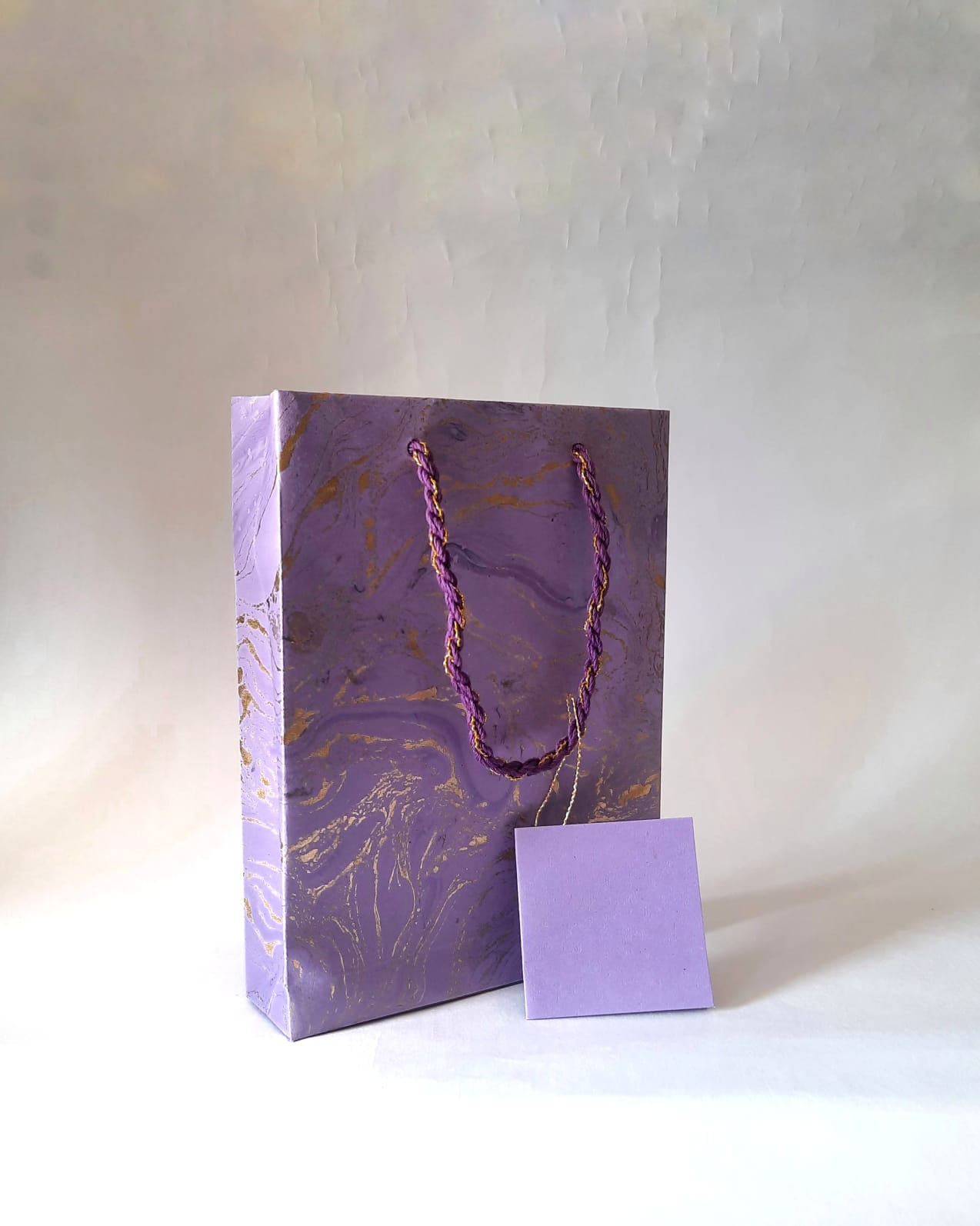 Sustainable Marbled Paper Small Gift Bags