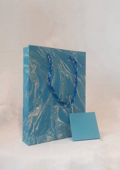 Sustainable Marbled Paper Small Gift Bags