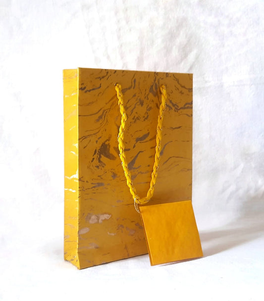 Sustainable Marbled Paper Small Gift Bags