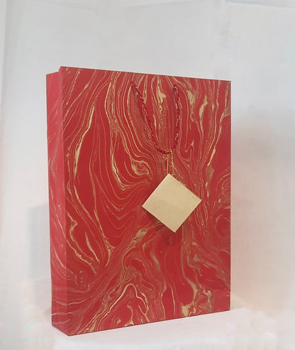 Hand Crafted Marbled Paper Large Gift Bags